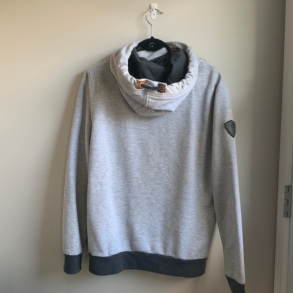 ✨PROJEKRAW GREY SWEATER HOODIE SIZE M - Picture 2 of 11